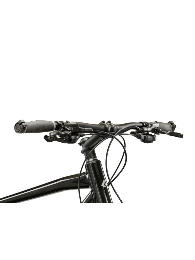 KROSS Evado 7.0 / Black-Silver Gloss / hibridinis dviratis (28") 5