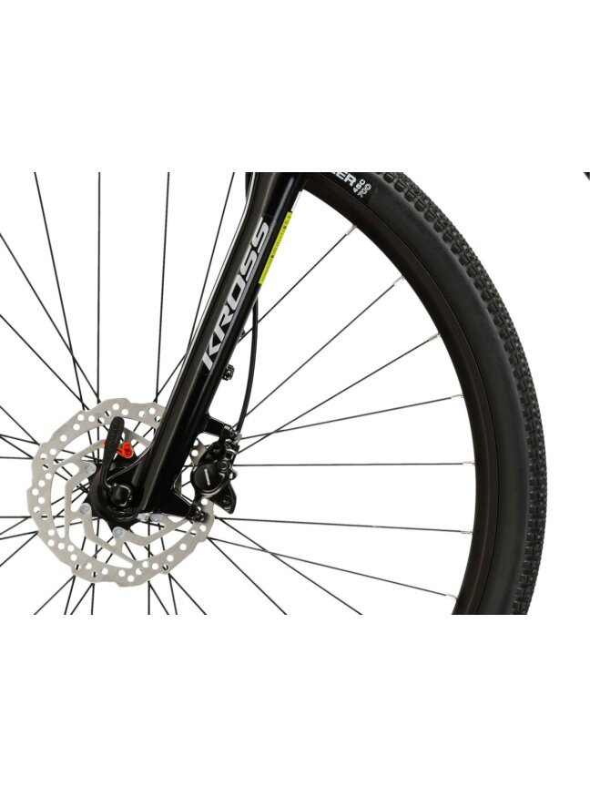 KROSS Evado 7.0 / Black-Silver Gloss / hibridinis dviratis (28") 7