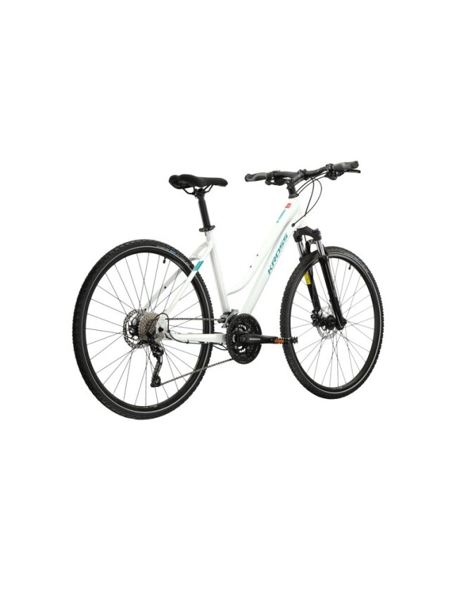 KROSS Evado 7.0 whi_tur g Moteriškas Hibridinis Dviratis (28") 1 KROSS Evado 7.0 whi_tur g Moteriškas Hibridinis Dviratis (28") 1