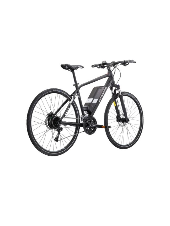KROSS Evado Hybrid 1.0 bla-gry m Elektrinis Hibridinis Dviratis (28") 2
