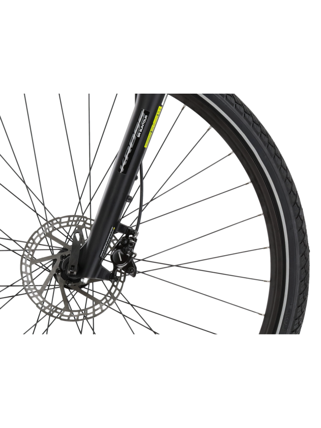 KROSS Evado Hybrid 1.0 SH / Black-Grey Matte / elektrinis hibridinis dviratis (28") 3