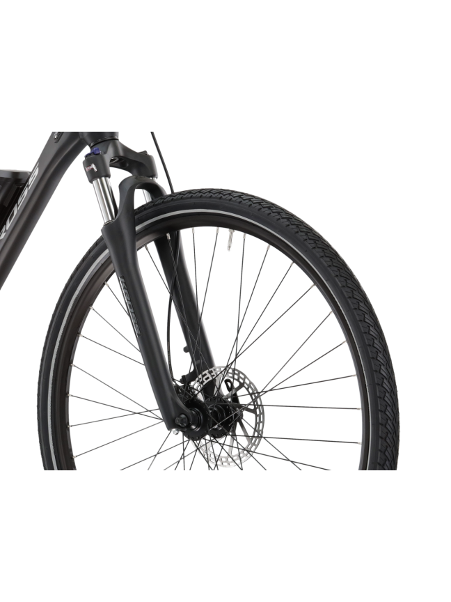KROSS Evado Hybrid 1.0 SH / Black-Grey Matte / elektrinis hibridinis dviratis (28") 5 KROSS Evado Hybrid 1.0 SH / Black-Grey Matte / elektrinis hibridinis dviratis (28") 5