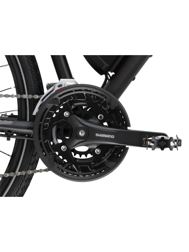 KROSS Evado Hybrid 1.0 SH / Black-Grey Matte / elektrinis hibridinis dviratis (28") 7 KROSS Evado Hybrid 1.0 SH / Black-Grey Matte / elektrinis hibridinis dviratis (28") 7