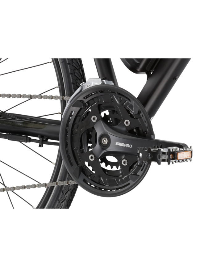 KROSS Evado Hybrid 1.0 SH / Black-Grey Matte / elektrinis hibridinis dviratis (28") 8 KROSS Evado Hybrid 1.0 SH / Black-Grey Matte / elektrinis hibridinis dviratis (28") 8