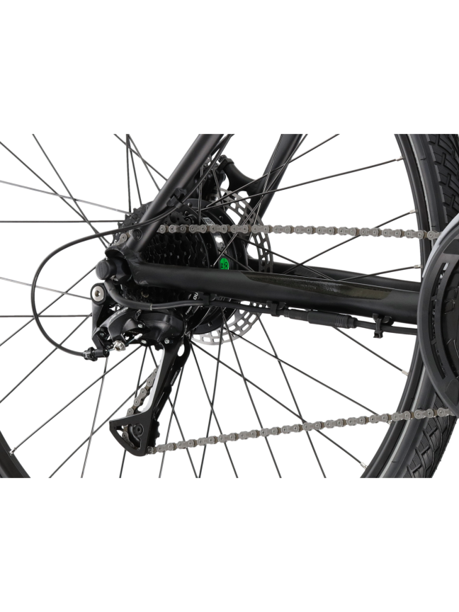 KROSS Evado Hybrid 1.0 SH / Black-Grey Matte / elektrinis hibridinis dviratis (28") 9 KROSS Evado Hybrid 1.0 SH / Black-Grey Matte / elektrinis hibridinis dviratis (28") 9