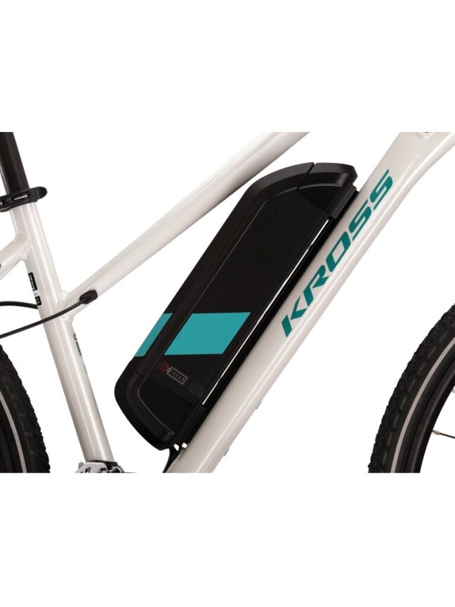 KROSS Evado Hybrid 1.0 whi-tur g Moteriškas Elektrinis Hibridinis Dviratis (28") 1 KROSS Evado Hybrid 1.0 whi-tur g Moteriškas Elektrinis Hibridinis Dviratis (28") 1