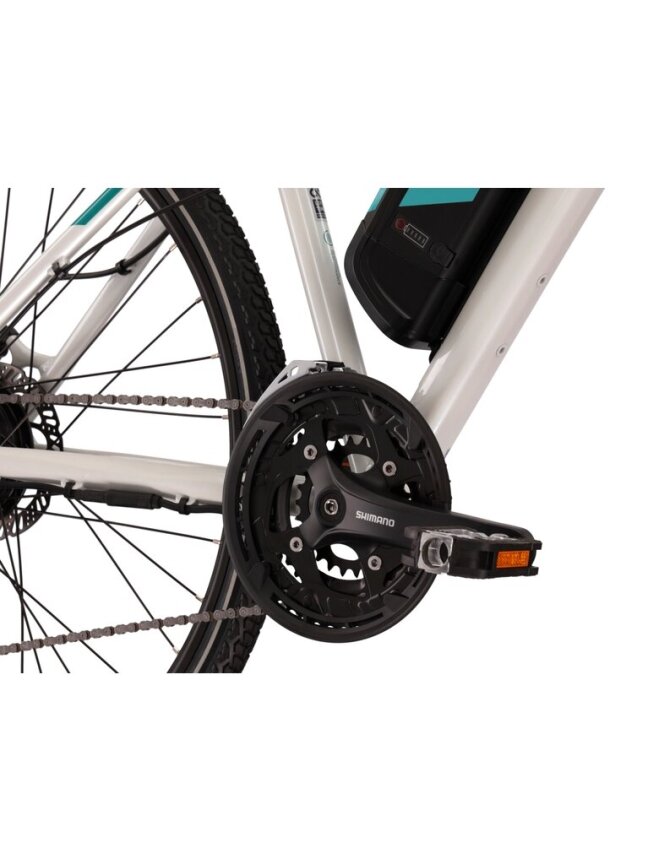 KROSS Evado Hybrid 1.0 whi-tur g Moteriškas Elektrinis Hibridinis Dviratis (28") 3 KROSS Evado Hybrid 1.0 whi-tur g Moteriškas Elektrinis Hibridinis Dviratis (28") 3