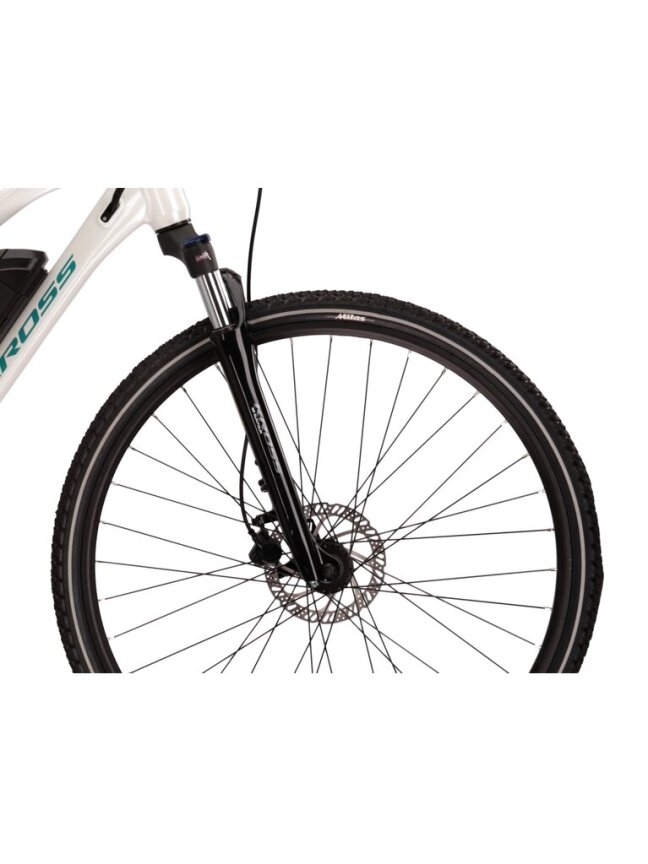 KROSS Evado Hybrid 1.0 whi-tur g Moteriškas Elektrinis Hibridinis Dviratis (28") 7