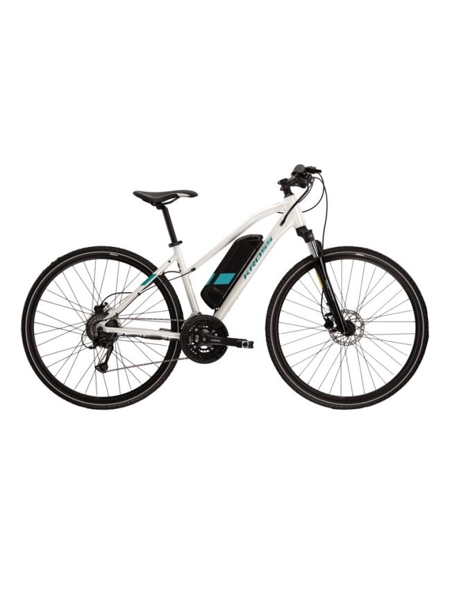 KROSS Evado Hybrid 1.0 whi-tur g Moteriškas Elektrinis Hibridinis Dviratis (28") KROSS Evado Hybrid 1.0 whi-tur g Moteriškas Elektrinis Hibridinis Dviratis (28")