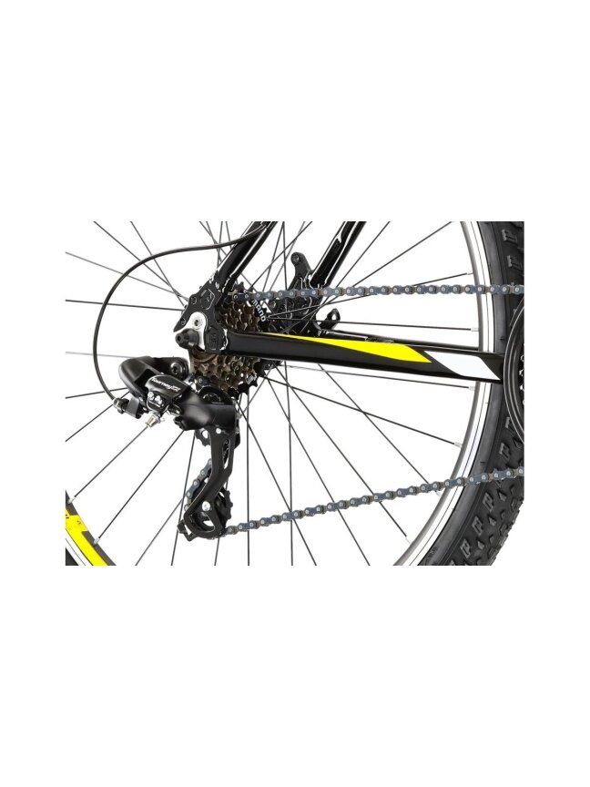 KROSS Hexagon 1.0 bla-yel-gry g kalnų (MTB) dviratis (26") 6 KROSS Hexagon 1.0 bla-yel-gry g kalnų (MTB) dviratis (26") 6