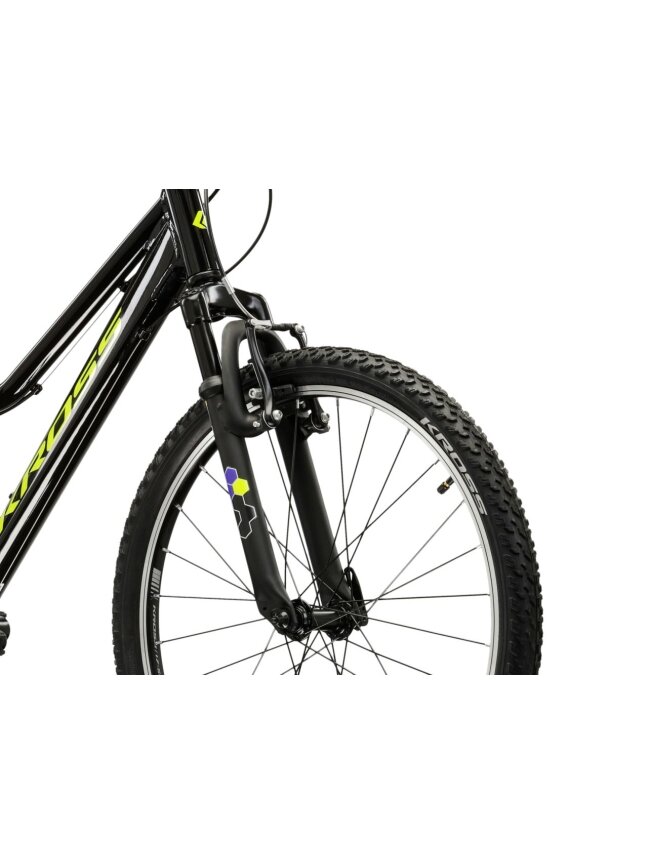 KROSS Hexagon JR 24 MY26 / Black-Yellow Gloss / vaikiškas dviratis (24") 4