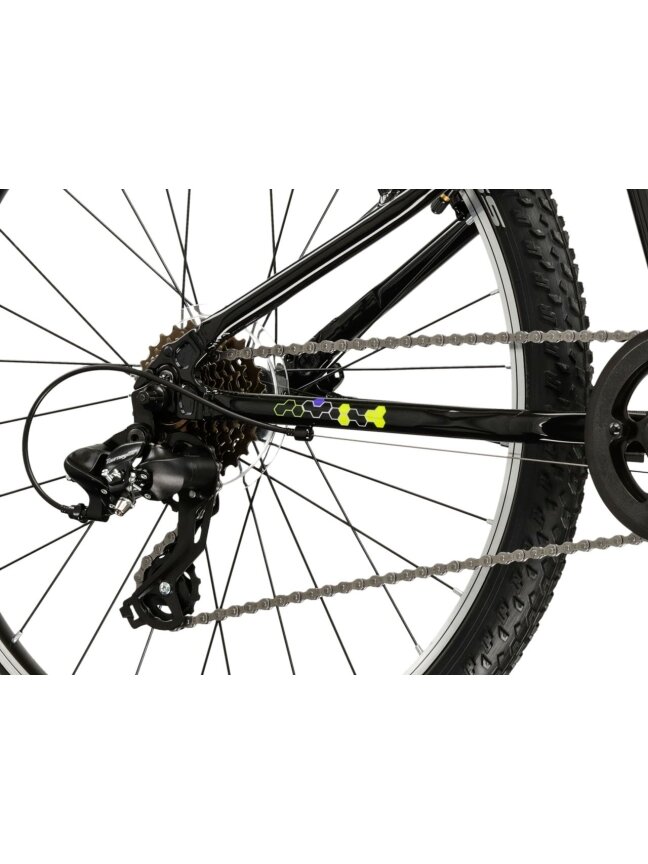 KROSS Hexagon JR 24 MY26 / Black-Yellow Gloss / vaikiškas dviratis (24") 6