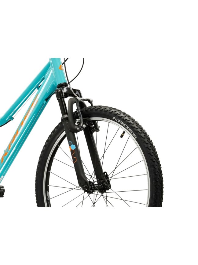 KROSS Hexagon JR 24 MY26 / Blue-Orange Gloss / vaikiškas dviratis (24") 4