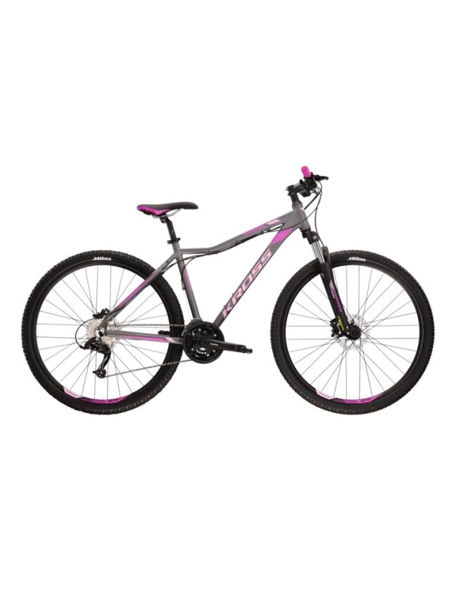 KROSS Lea 5.0 D pew-pin-pur m moteriškas kalnų (MTB) dviratis (27.5")