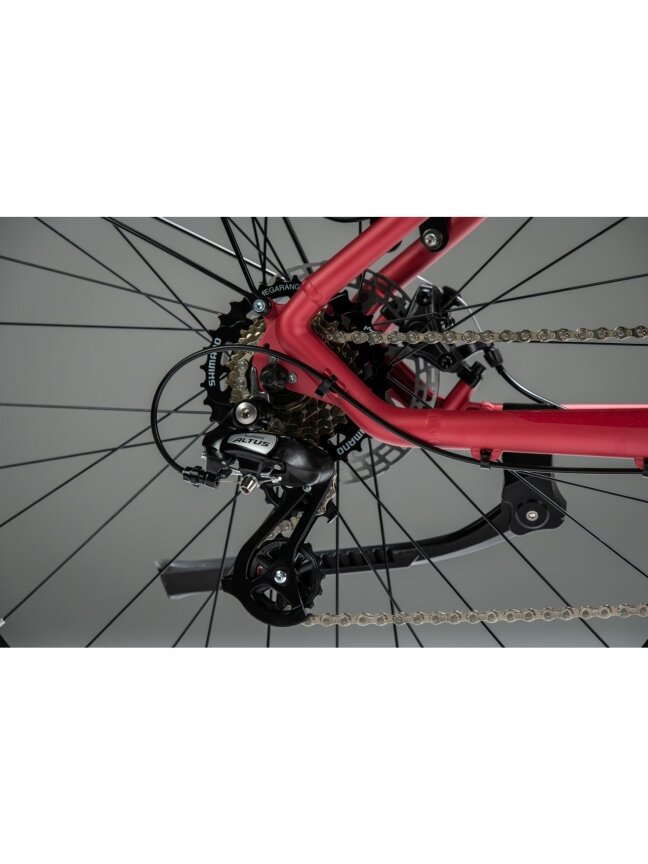 KROSS Lea X200 EQ D MY26 / Pink-Silver Matte / moteriškas kalnų (MTB) dviratis (27.5") 12 KROSS Lea X200 EQ D MY26 / Pink-Silver Matte / moteriškas kalnų (MTB) dviratis (27.5") 12