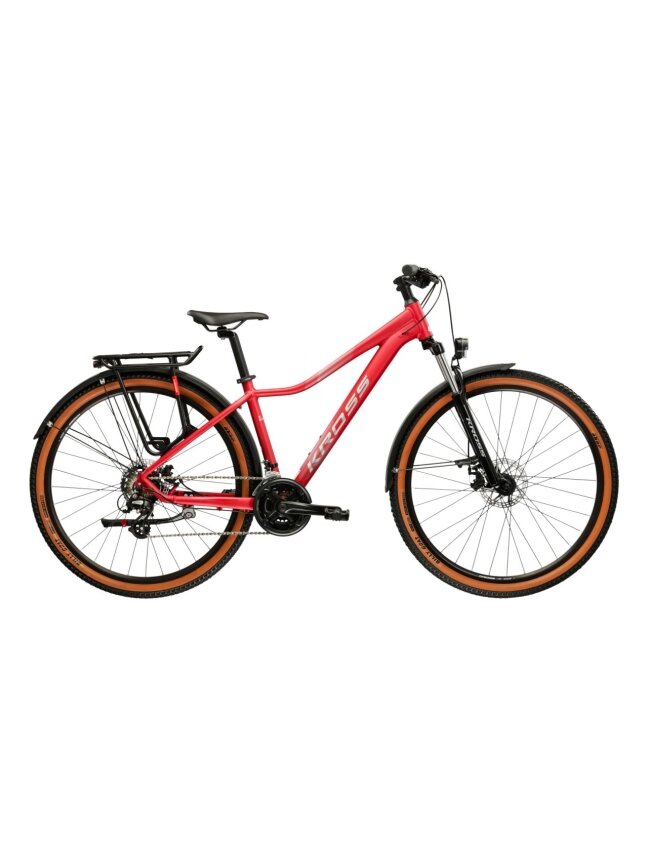 KROSS Lea X200 EQ D MY26 / Pink-Silver Matte / moteriškas kalnų (MTB) dviratis (27.5") KROSS Lea X200 EQ D MY26 / Pink-Silver Matte / moteriškas kalnų (MTB) dviratis (27.5")