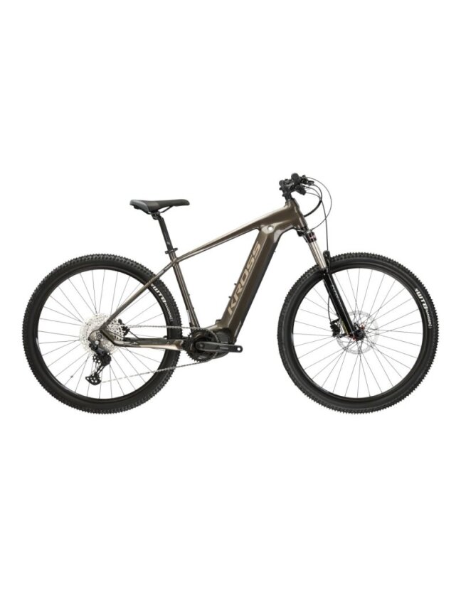 Elektrinis dviratis KROSS Level Boost 2.0 / 504 Wh / Brown-Gold Gloss / L 1