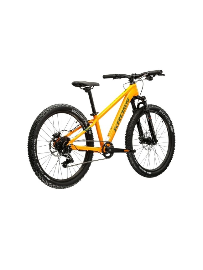 KROSS Level JR 4.0 ora-gre g vaikiškas dviratis (24") MY25 2