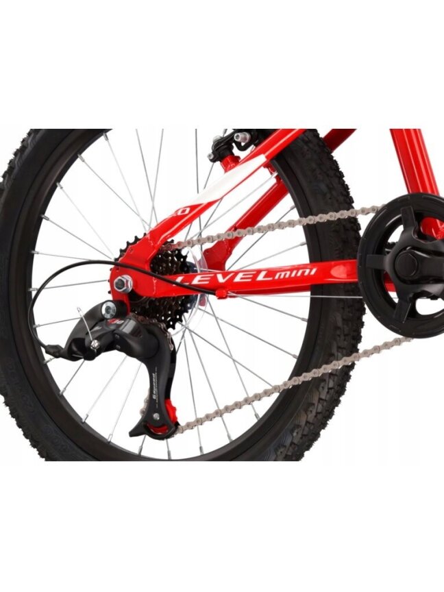KROSS Level Mini 2.0 red-bl-whi vaikiškas dviratis (20") 5 KROSS Level Mini 2.0 red-bl-whi vaikiškas dviratis (20") 5