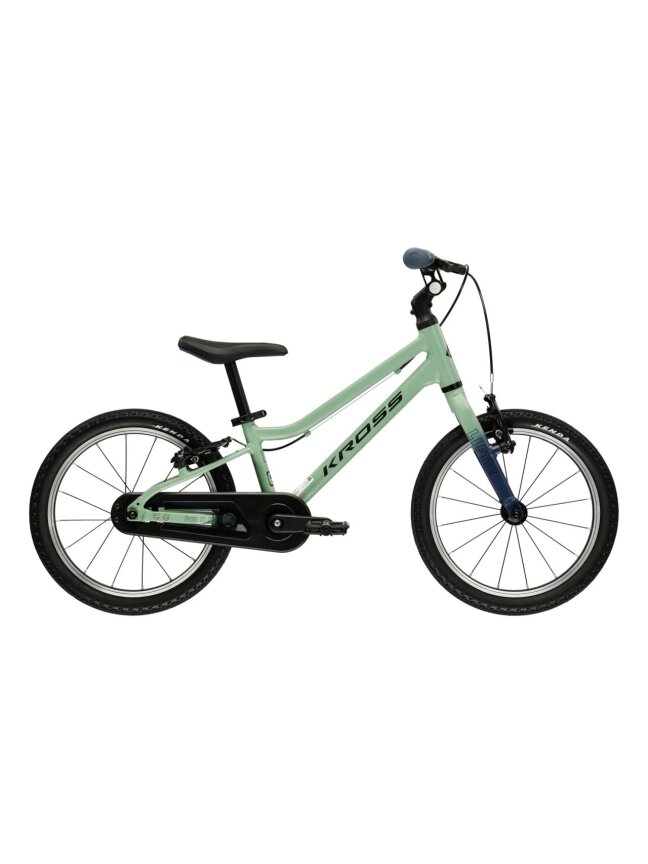 KROSS Liftie 16 MY26 / Green-Black Gloss / lengvas vaikiškas dviratis (16")