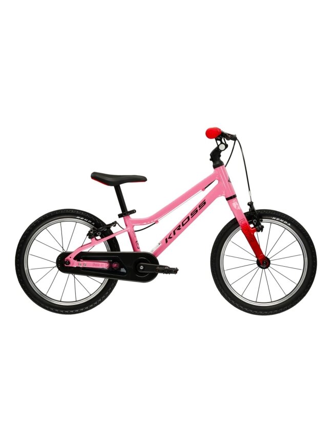 KROSS Liftie 16 MY26 / Pink-Black Gloss / lengvas vaikiškas dviratis (16")