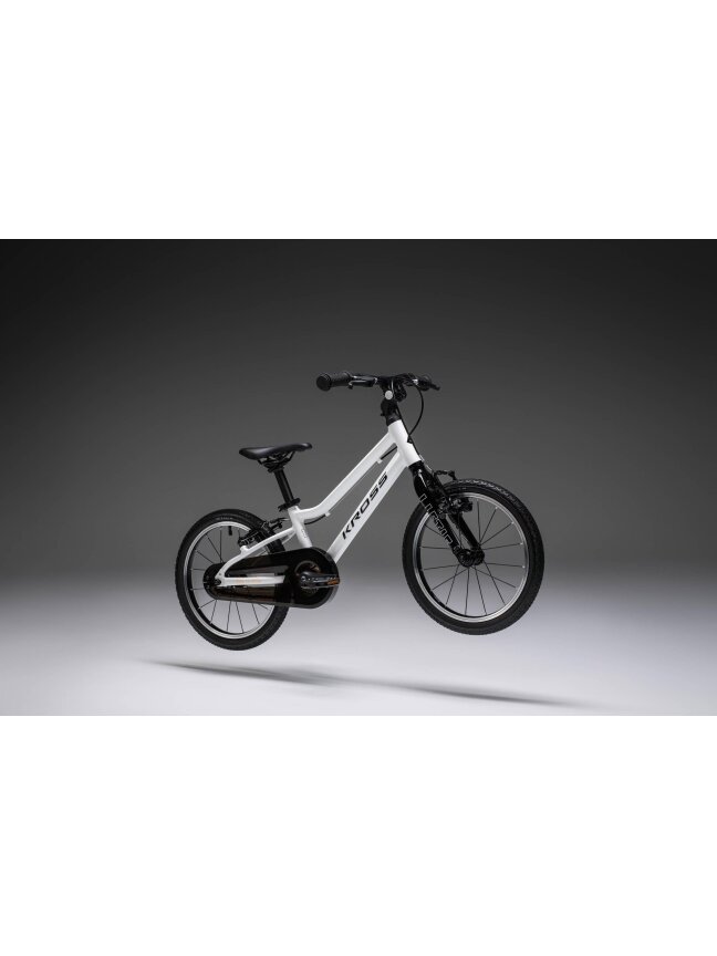 KROSS Liftie 16 U / White - Black Gloss / vaikiškas dviratis (16") 1
