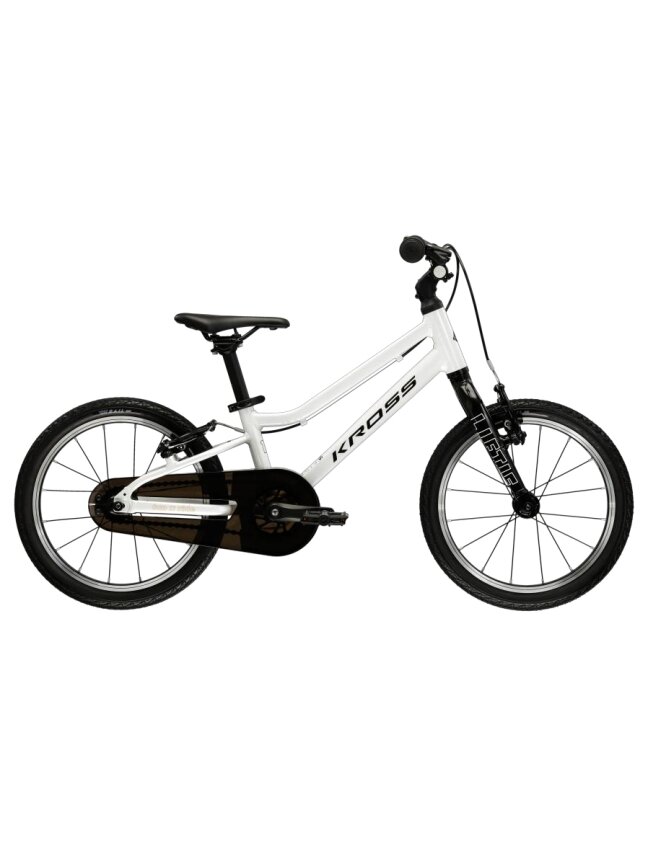 KROSS Liftie 16 U / White - Black Gloss / vaikiškas dviratis (16")
