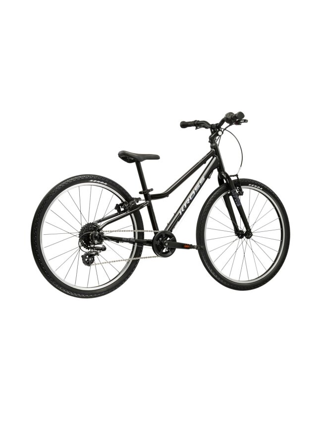 KROSS Liftie 24 / Juoda-sidabrinė blizgi / lengvas vaikiškas dviratis (24") 2 KROSS Liftie 24 / Juoda-sidabrinė blizgi / lengvas vaikiškas dviratis (24") 2