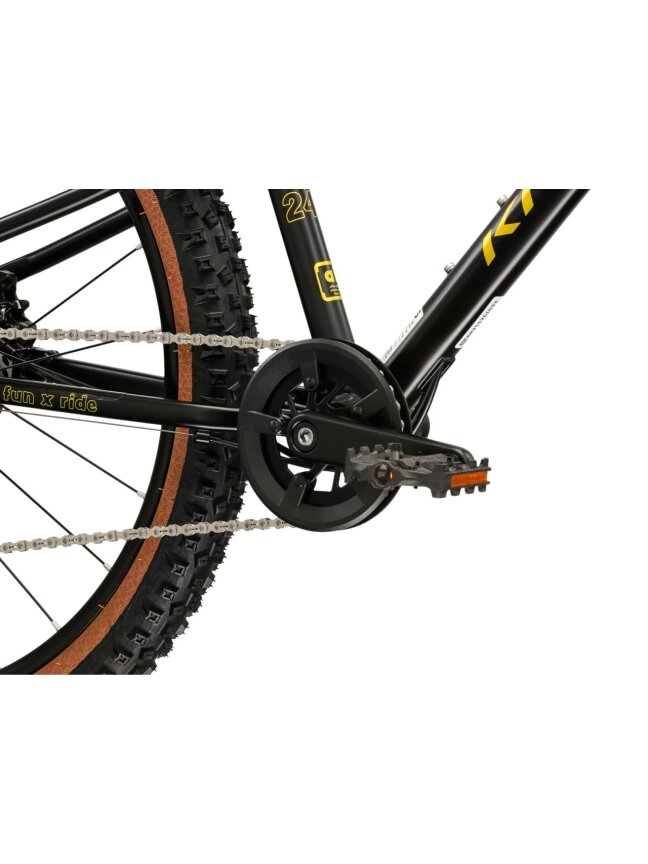 KROSS Liftie 24 X MY26 / Black-Yellow Matt / lengvas vaikiškas dviratis (24") 8