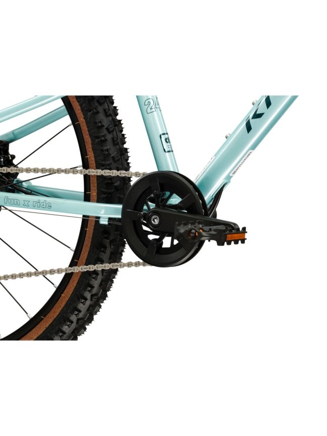 KROSS Liftie 24 X MY26 / Turquoise-Black Gloss / lengvas vaikiškas dviratis (24") 10 KROSS Liftie 24 X MY26 / Turquoise-Black Gloss / lengvas vaikiškas dviratis (24") 10