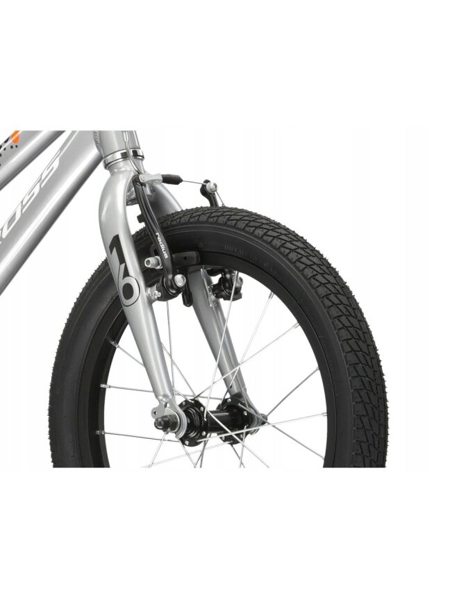 KROSS Racer 4.0 sil-whi-ora g vaikiškas dviratis (16") 7
