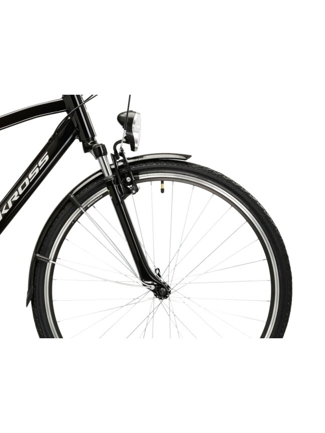KROSS Trans 1.0 / Black-Grey Gloss / miesto dviratis (28") 4
