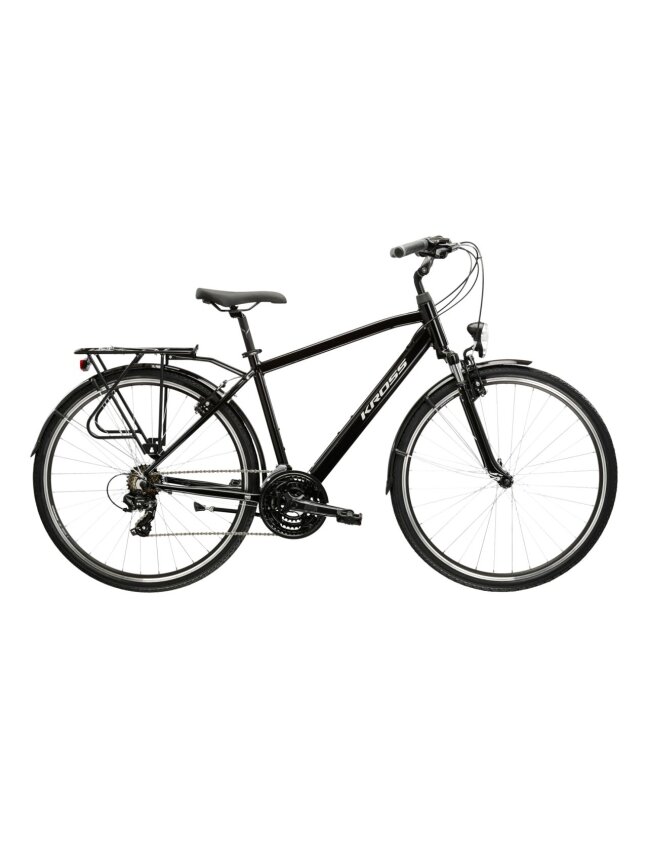 KROSS Trans 1.0 / Black-Grey Gloss / miesto dviratis (28") KROSS Trans 1.0 / Black-Grey Gloss / miesto dviratis (28")