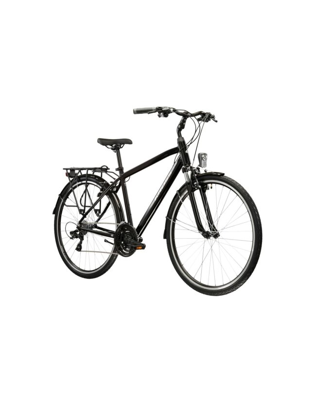 KROSS Trans 1.0 D / Black-Silver Gloss / miesto dviratis (28") MY26 1