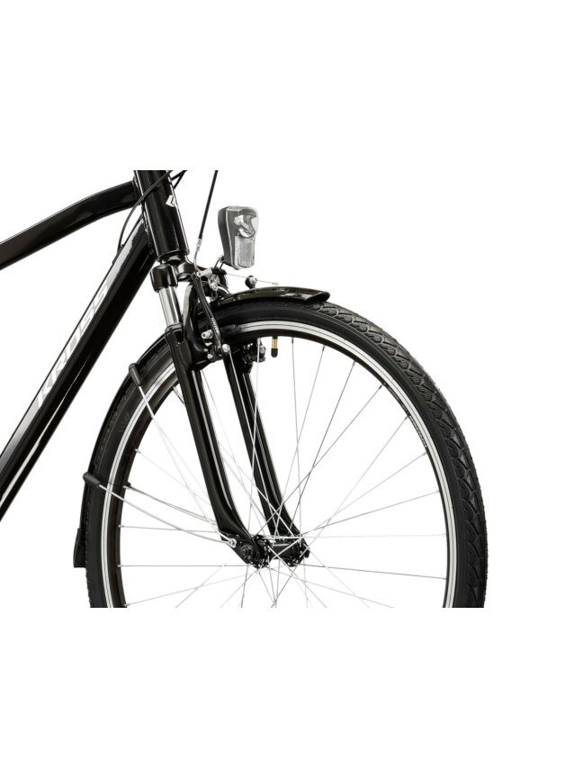 KROSS Trans 1.0 D / Black-Silver Gloss / miesto dviratis (28") MY26 4