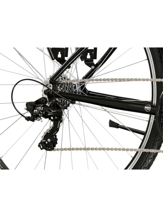 KROSS Trans 1.0 D / Black-Silver Gloss / miesto dviratis (28") MY26 6