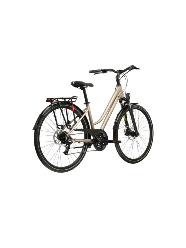 KROSS Trans 3.0 D MY26 / Brown-Silver Matte / moteriškas miesto dviratis (28") 2