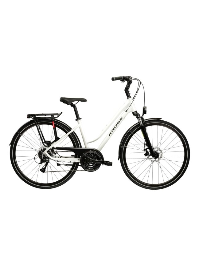 KROSS Trans 3.0 D MY26 / Pearl-Black Glossy / moteriškas miesto dviratis (28")