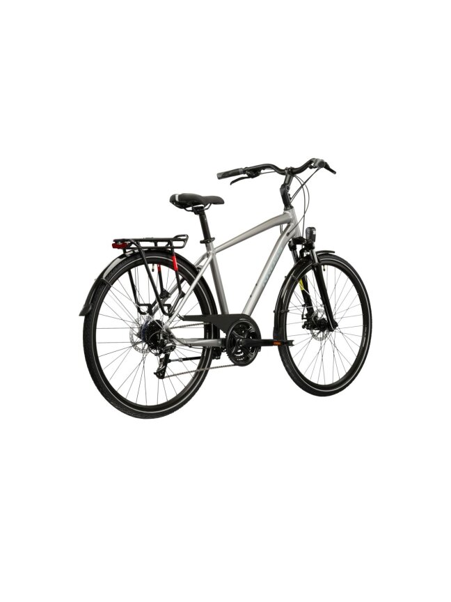 KROSS Trans 3.0 / Silver-Silver Blue Gloss / miesto dviratis (28") MY26 2