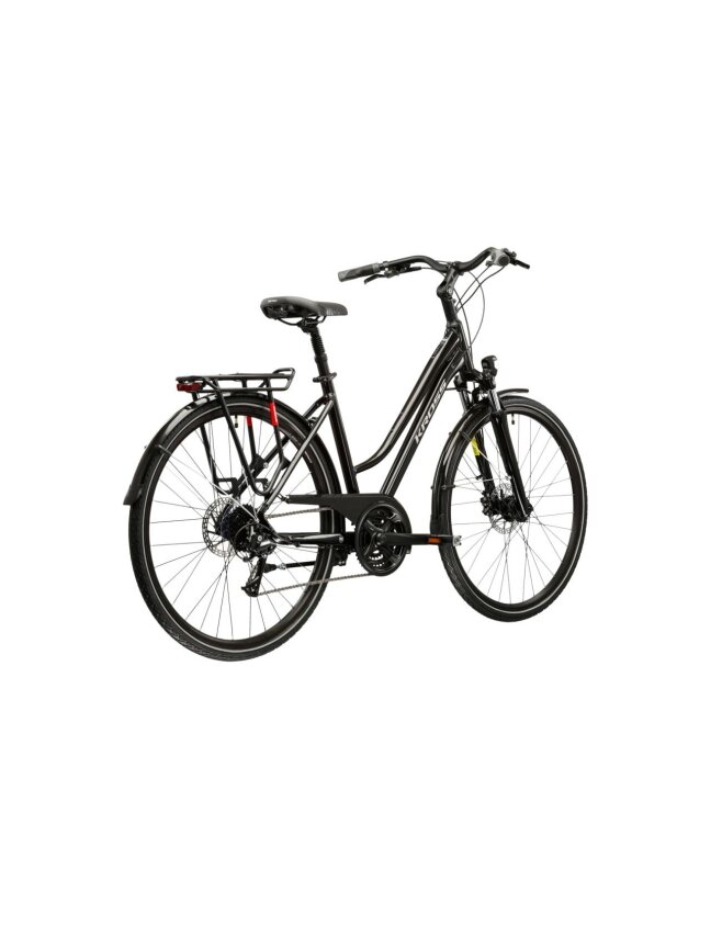 KROSS Trans 4.0 D / Black-Silver Gloss / moteriškas miesto dviratis (28") MY25 2 KROSS Trans 4.0 D / Black-Silver Gloss / moteriškas miesto dviratis (28") MY25 2
