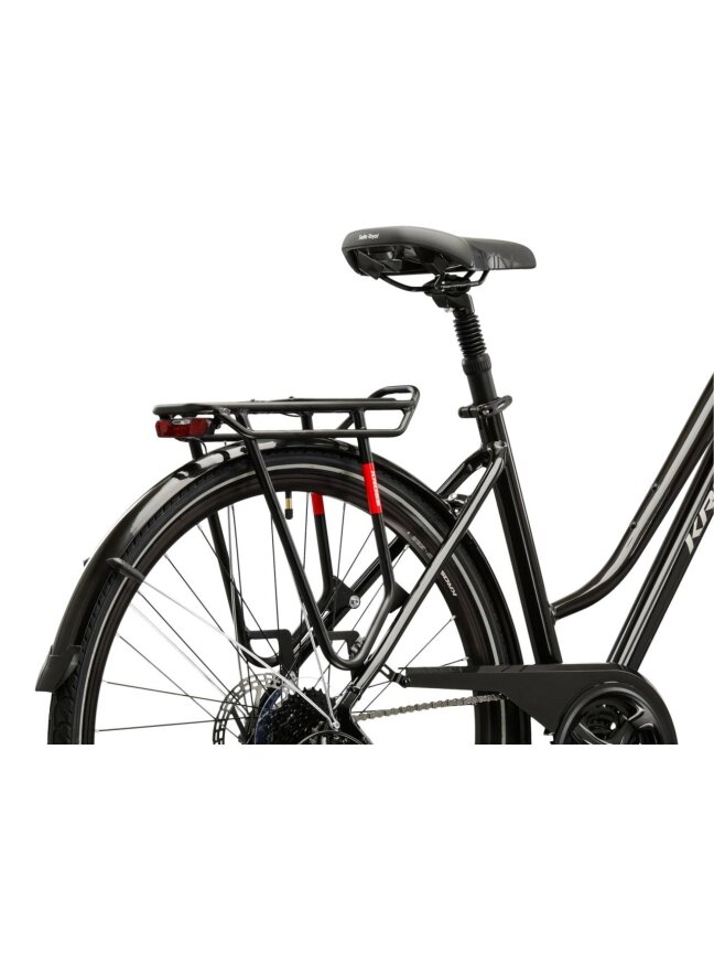 KROSS Trans 4.0 D / Black-Silver Gloss / moteriškas miesto dviratis (28") MY25 6