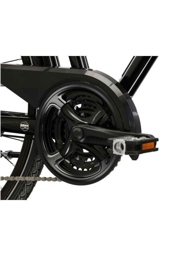 KROSS Trans 4.0 D / Black-Silver Gloss / moteriškas miesto dviratis (28") MY25 9