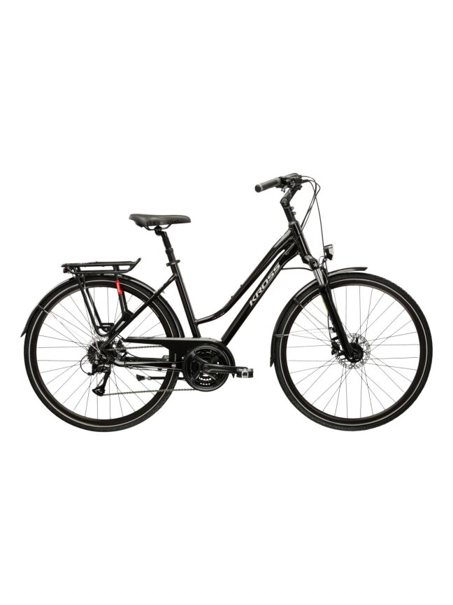 KROSS Trans 4.0 D / Black-Silver Gloss / moteriškas miesto dviratis (28") MY25 KROSS Trans 4.0 D / Black-Silver Gloss / moteriškas miesto dviratis (28") MY25