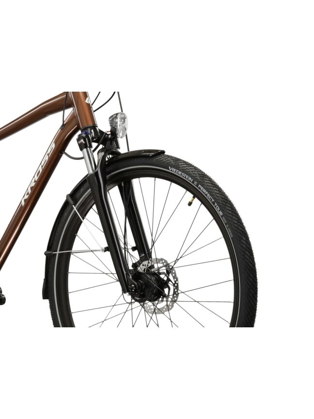 KROSS Trans 5.0 / Brown-Silver Gloss / miesto dviratis (28'') MY25 4