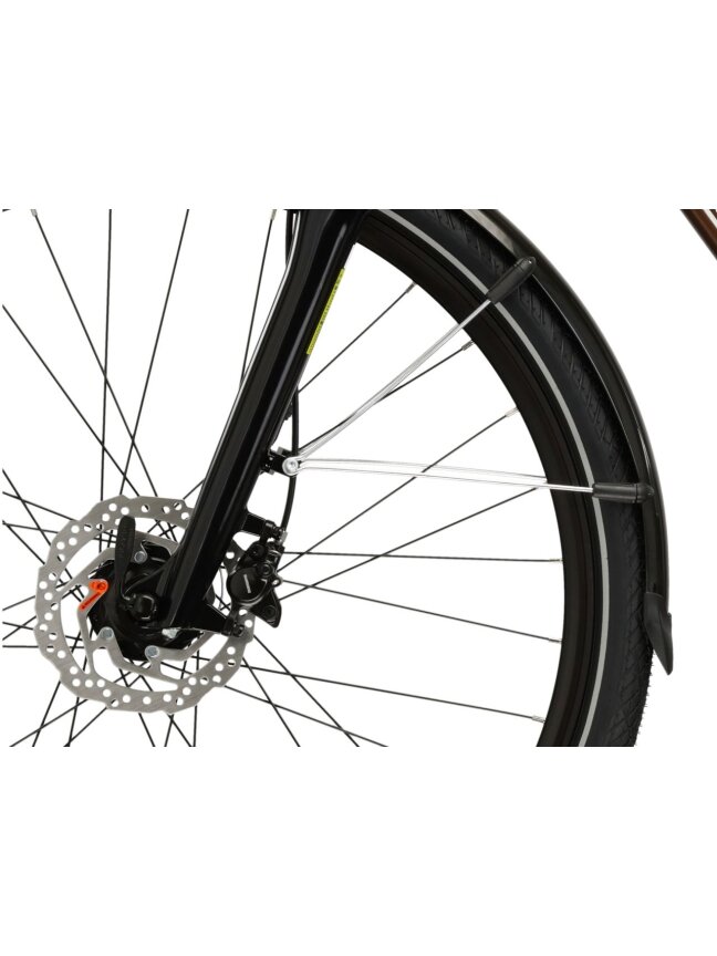 KROSS Trans 5.0 / Brown-Silver Gloss / miesto dviratis (28'') MY25 6