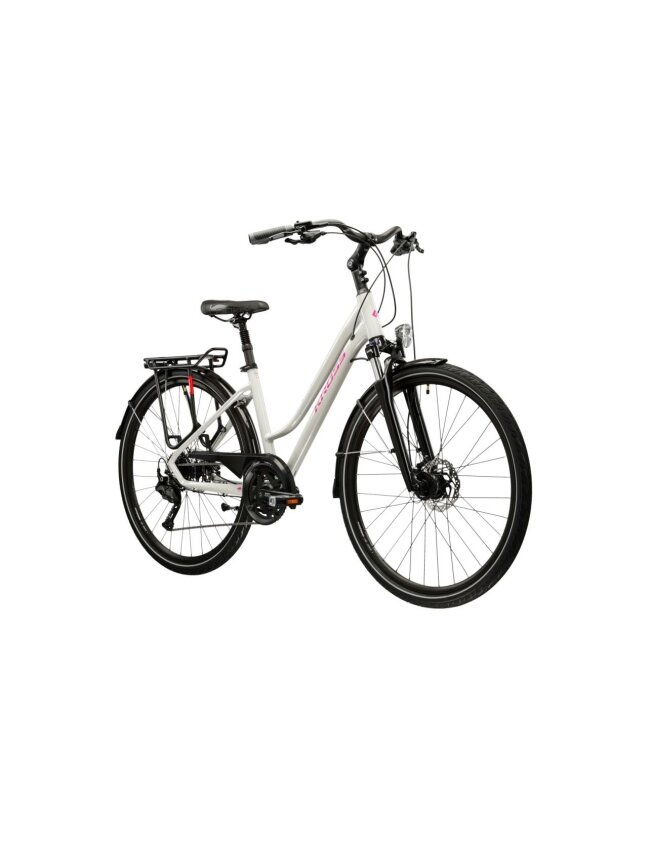 KROSS Trans 5.0 D gry-pin g moteriškas miesto dviratis (28") N 1