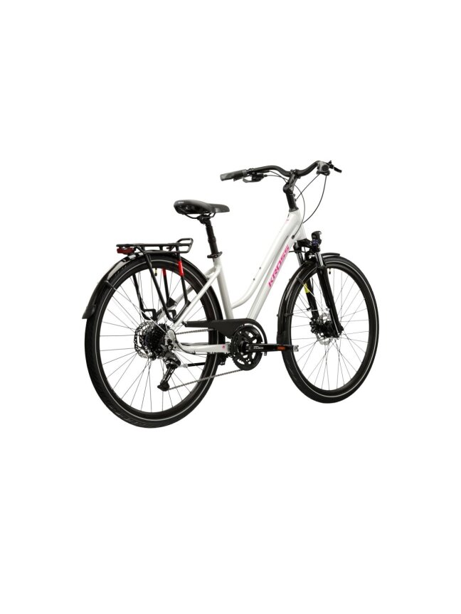 KROSS Trans 5.0 D gry-pin g moteriškas miesto dviratis (28") N 2