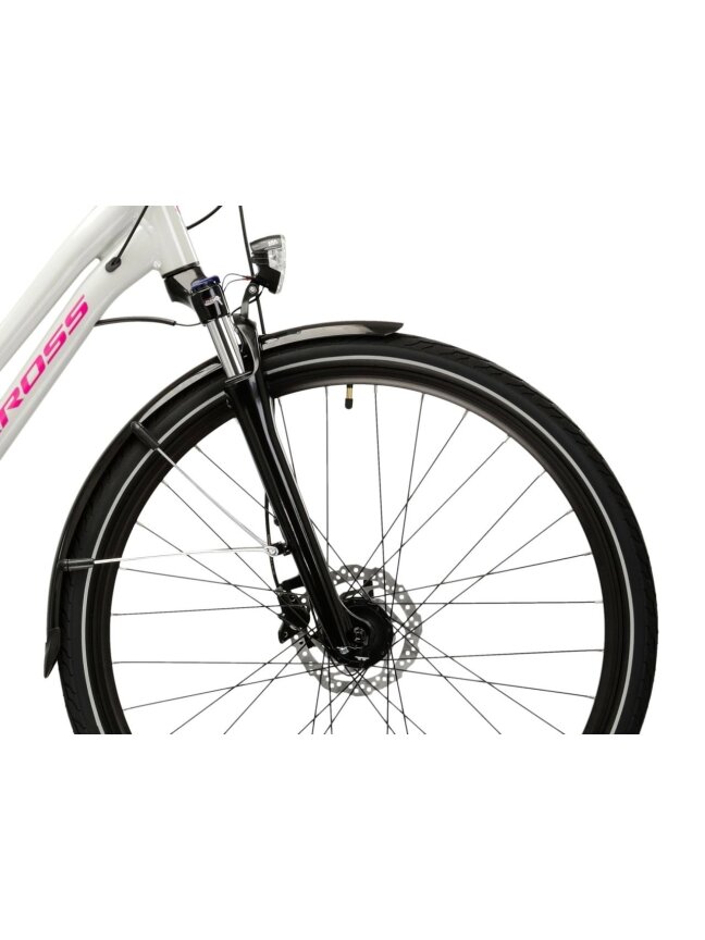 KROSS Trans 5.0 D gry-pin g moteriškas miesto dviratis (28") N 5