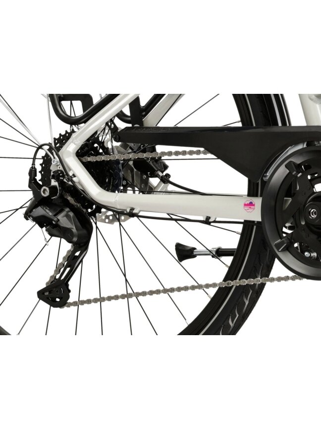 KROSS Trans 5.0 D gry-pin g moteriškas miesto dviratis (28") N 9