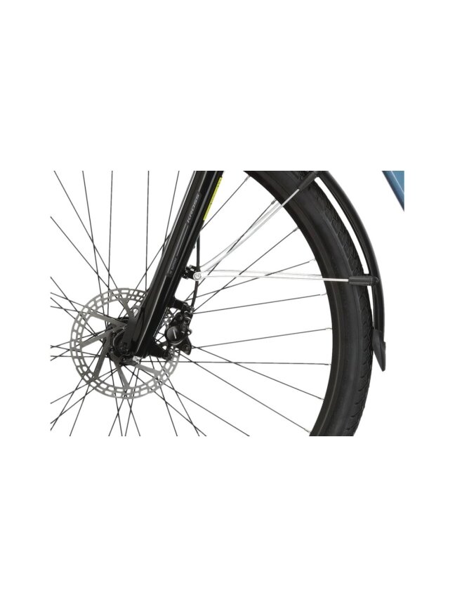 KROSS Trans Hybrid LS 1.0 349 Wh blu-whi g elektrinis miesto dviratis (28") 15